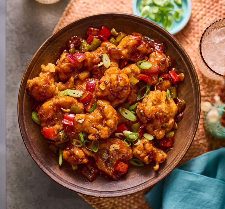 Gobi manchurian, hot and crackling